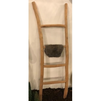 Houten deco ladder H 150 B 50 cm